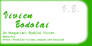 vivien bodolai business card